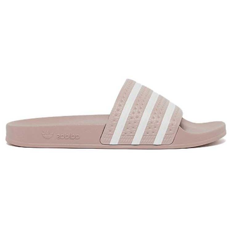 Adidas Originals Adilette Thick Sole Outdoor One-Piece Comfortable Durable Rubber Bottom Anti-Wear Slide Sandals Unisex Sandals Pink IG0487