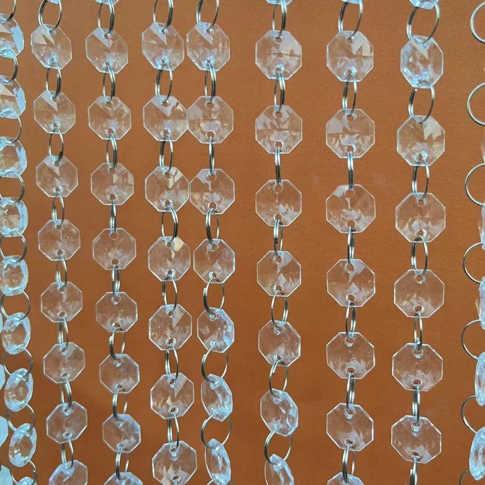 10PCS Shinning Acrylic Hanging Strand Transparent Party Wedding DIY Hanging Christmas Decor