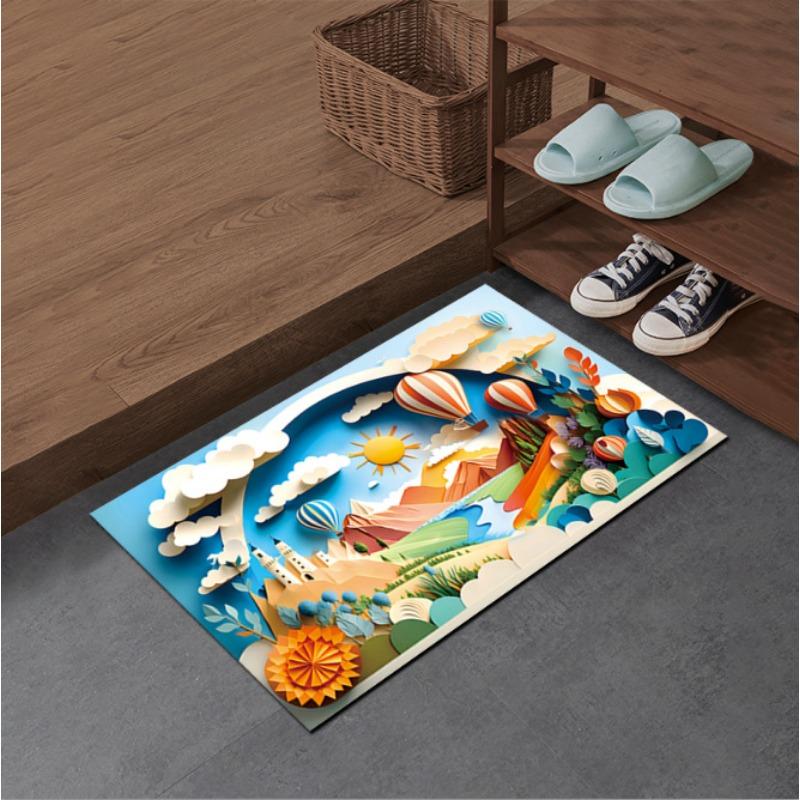 New Expanded Diatom Mud Mat Balloon Series Washroom Washroom Moisture-wicking Quick Dry Mat Slip-resistant Foot Mat