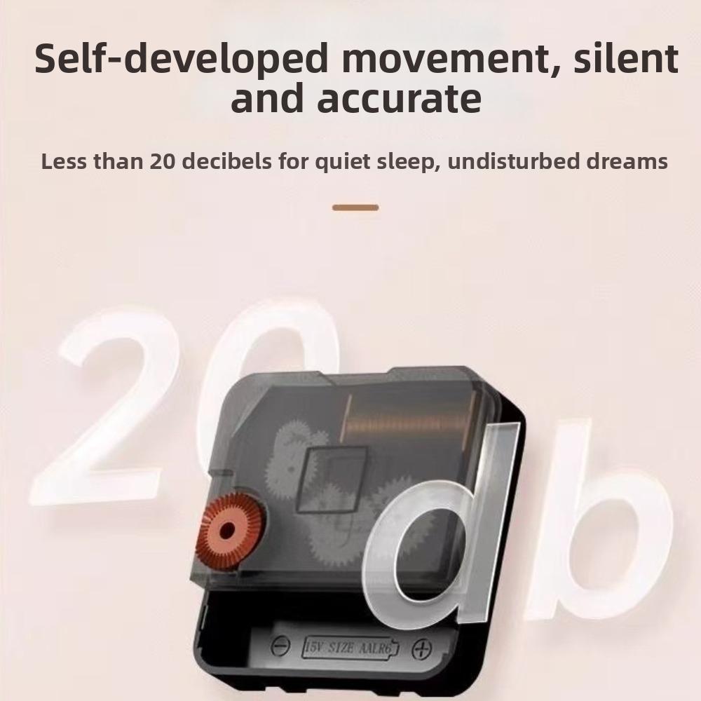 Silent Art Style Silent Clock Tri Color Splicing Digital Aesthetic Wall Clocks Room Decor