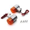Daytona Small Turn Signal Set of Buff Lens 96062 (Set 2) Body/Orange