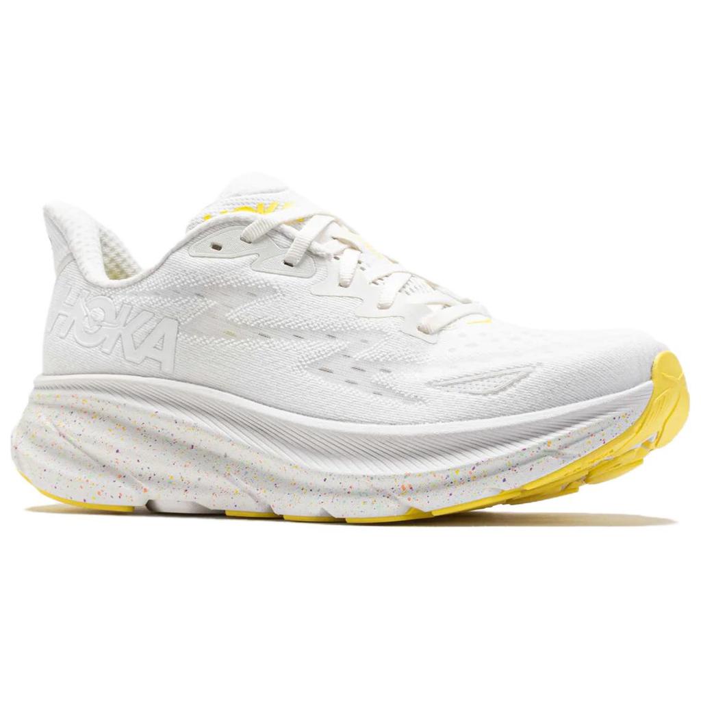 HOKA One One Клифтон 9 Белый лимонад (Женский) Женские кроссовки 1127896-WTL