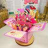 1 шт. 3D Pop-Up Открытка на День Рождения Мультяшная Тема Поздравительная Открытка Уникальный Веселый Подарок на День Рождения Праздничные Принадлежности Декор для Вечеринки в Честь Дня Рождения