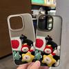Чехлы для мобильных телефонов iPhone 11 13 15 Pro Max 12 14 Pro Max Чехол для iPhone 16 15 Plus 13 Pro 12 Матовая текстура с рисунком в виде мультяшных цветов