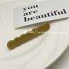 Korean version France Candy Wave bangs Broken hair Duckbill clip French premium black Side hairpin Hairpin