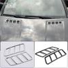 Для Mercedes Benz GLE GLS ML W166 2012-2015 GL X166 2013-2015 ABS Углеродное волокно/Серебристый Декоративная накладка на вентиляционное отверстие капота двигателя