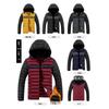 Autumn and Winter Cotton-padded Jacket Men's Velvet Cotton-padded Jacket Hooded Trendy Brand Men's Clothing Solid Color Warm Cotton-padded Jacket