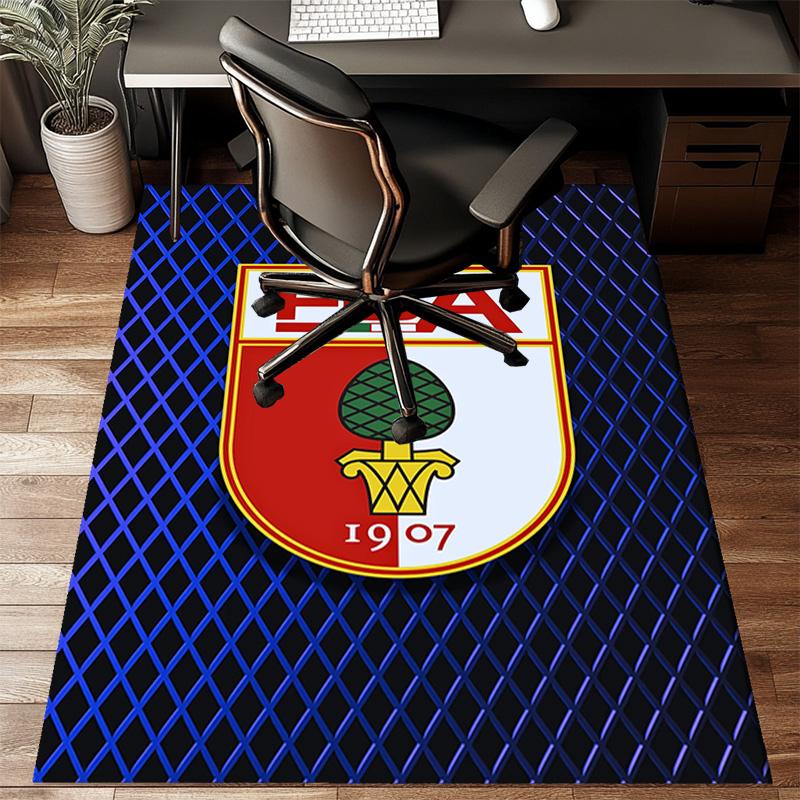 Augs-burg Crest Rug for Living Room, Game Rooms, Office, Bedroom, Office Floor Mat Playful Design, fan gifts Christmas decor