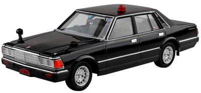 Aoshima Bunka Kyozaisha Seibu Police 430 Cedric Sedan Маскированная патрульная машина, пластиковая модель № 8 1/24 (Машина)