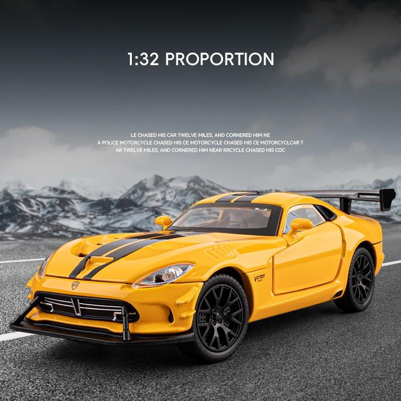 Viper ACR Massive Sports Car Alloy Diecast Model Car Children's Toy Car Racing Games With Kids With Sound Light Gifts