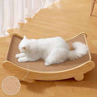 Кошачий лежак из сизаля, деревянные когтеточки, многофункциональная кровать для сна кошек, съемная износостойкая когтеточка