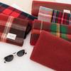 Korean Style Cashmere Feel Plaid Scarf