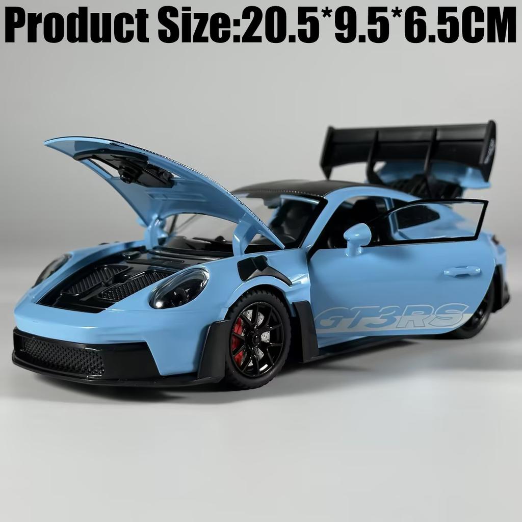 1:24 Porsche 911 GT3 RS 992 Generation GT Sports Car Alloy Metal Diecast Model Car Home Decoration & Computer Desktop Ornaments
