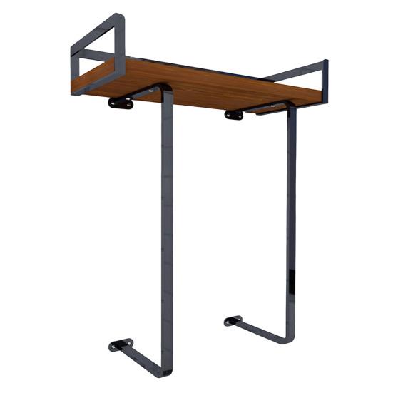 Настенная вешалка для полотенец с деревянной полкой, прочная, несущая, простая установка, органайзер для хранения рулонных полотенец в ванной комнате