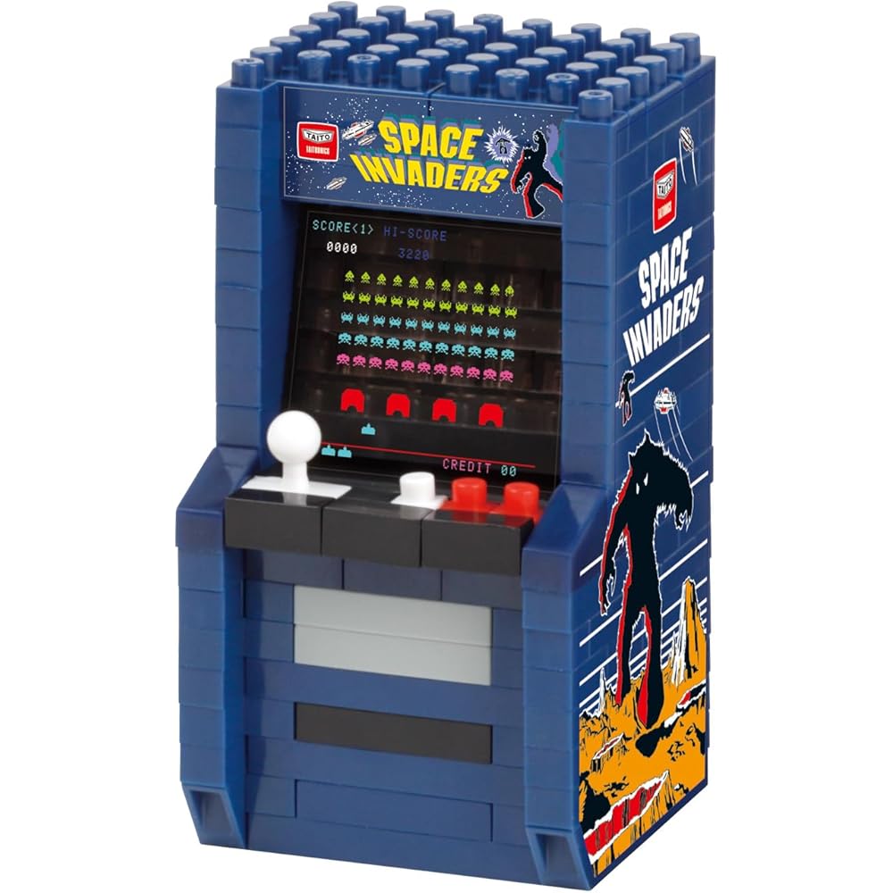 Kawada Nano Block Space Invader Вертикальный шкаф 2x10,5x18 см для возраста от 12 лет Набор для сборки интерьерного хобби