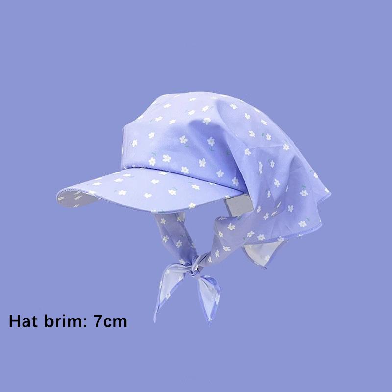 Японские свежие цветочные принты на ремне, головные платки, шапки для женщин, весна и лето, путешествия, универсальные солнцезащитные шляпы