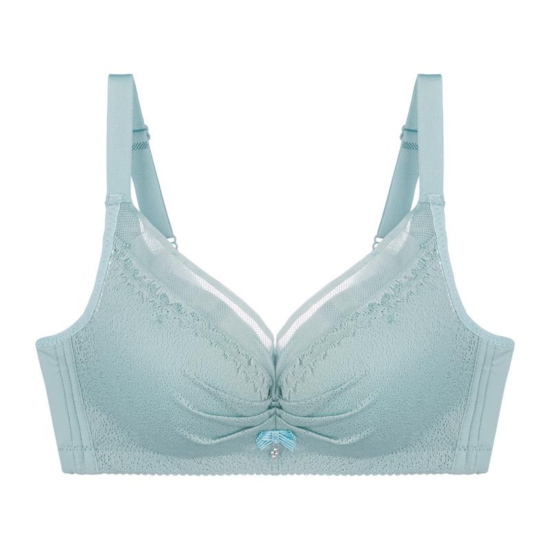 Сбор поддержки без стального кольца Тонкая чашка Нижнее белье Женское кружево Сексуальная дышащая коллекция груди для регулировки типа бюстгальтера для девочек-подростков