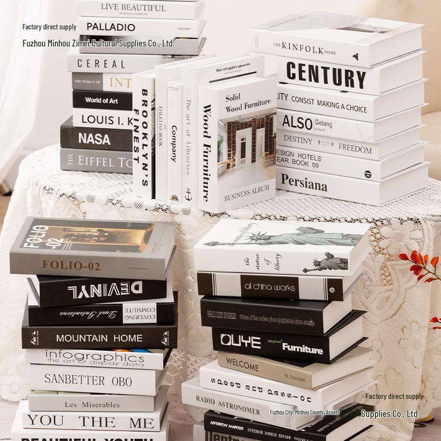 Роскошные декоративные книги: Декоративные книги, имитационные реквизиты, модели английских книг для высококачественной фотографии