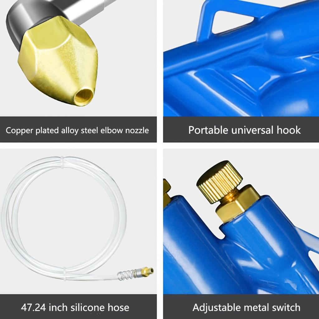 Пневматический пистолет для продувки двигателя с 4-футовым шлангом, распылитель для очистки и обезжиривания