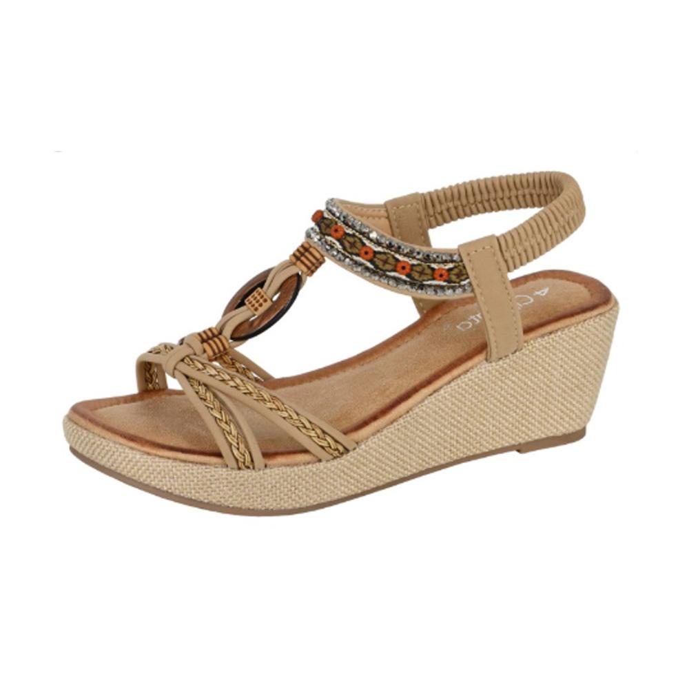 Cipriata Womens/Ladies Jewelled Platform Heel Sandals