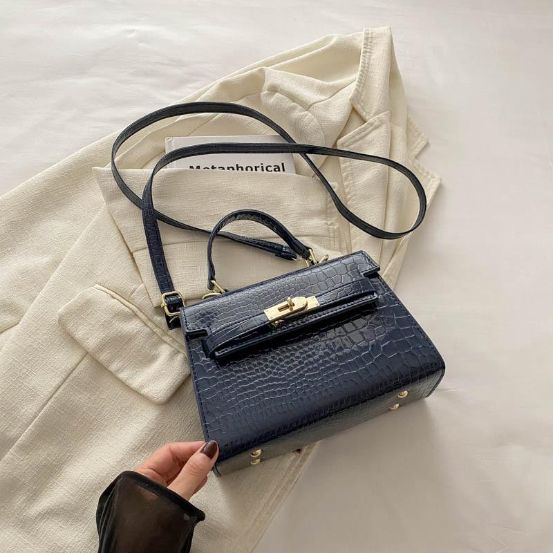 Trendy Summer 2024 Fashion Small Crossbody Bag Stylish Pu Leather Handbag For Daily Use In Black Blue Silver Green