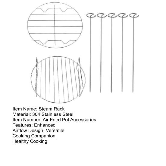 2шт решетка для фритюрницы для духовки из нержавеющей стали, двухслойная