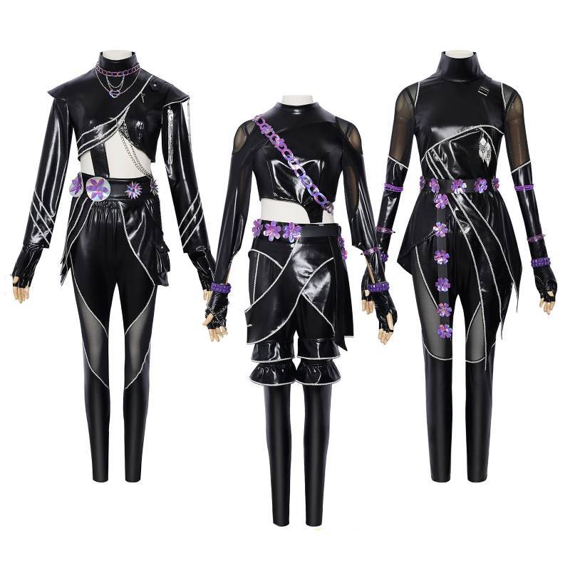 Kpop Demon Hunters Rumi Mira Zoey Cosplay Suit With Breathable Material For Stage Performances