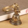 Brass Chinese 12 Zodiac Animals Heads Bell Keychain Pendants Jewelry Vintage