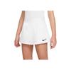 Court Dri-FIT Victory Solid Logo Skirted Quick-Dry Comfortable Tennis Shorts Kids Shorts White CV7575-100