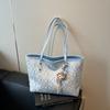 Модная женская сумка-тоут для поездок на работу, вместительная сумка через плечо, стильная сумка-шоппер под мышкой.