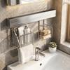 Stainless Steel Punch-free Wall Storage Rack Wall Mounted Toothbrush Holder  Bathroom
