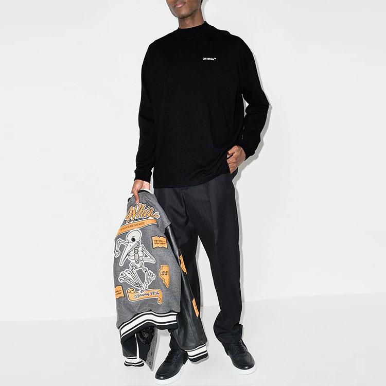 Off-White Caravag Arrow Over Mockneck черный/белый цвет Мужская уличная одежда OMAB032C99JER0011001