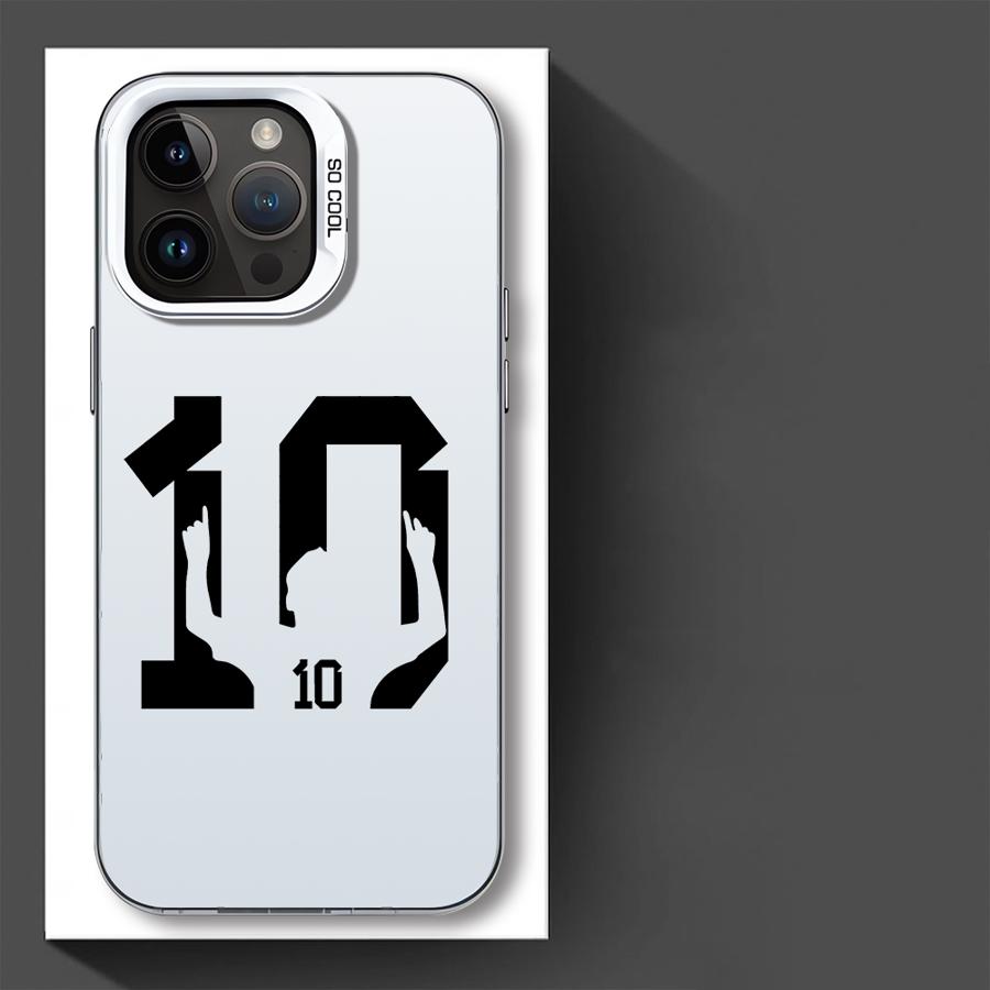 Мультяшный Футбольный Номер 7 10 Чехол для Телефона для iPhone 17 Pro Max 16 11 14 Plus Air 15 12 Pro 13