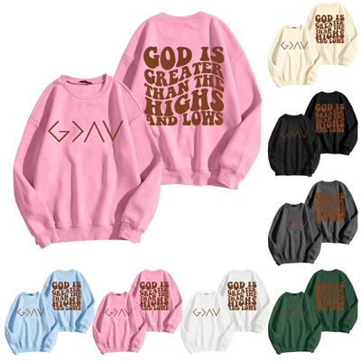 Женская модная повседневная толстовка с капюшоном и длинными рукавами, свободная, с принтом и круглым вырезом