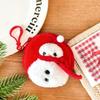 Милый Рождественский Плюшевый Кошелек для Монет Каваий Санта Клаус Снеговик Кукла Кошелек для Монет Брелок Подвеска для Рюкзака Украшение Детский Подарок