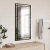 VidaXL Wall Mirror Black 50x100 Cm Rectangular Iron 358630