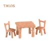 3Pcs/Set Resin Table Chairs Miniatures Doll Accessories Micro Landscape Decor Home Garden