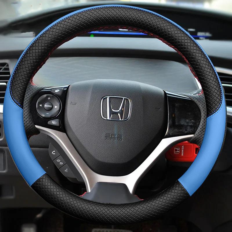 Car Steering Wheel Cover Anti-slip Braid Artificial Leather For Honda Civic Civic 9 2012 2013 2014 2015 Car AccessoriesYJ4
