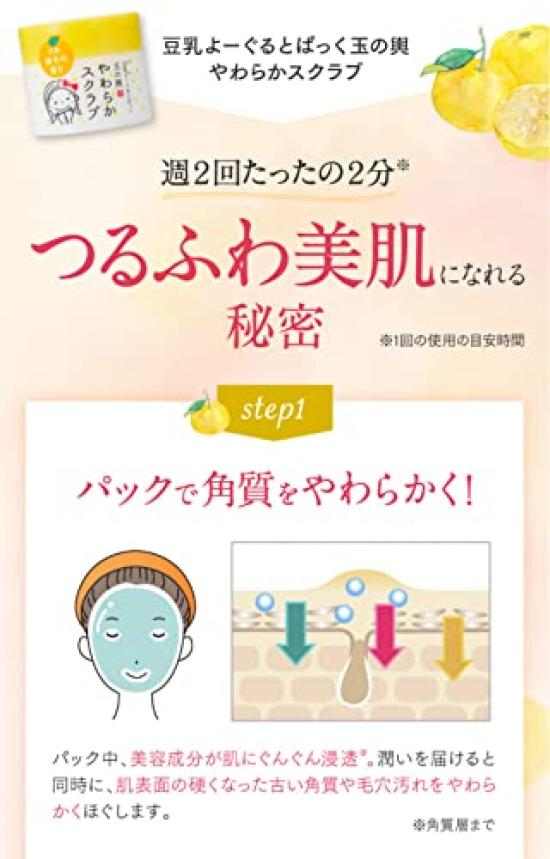 Tofu No Moritaya Soy Milk Yogurt Pack Tama No Koshi Soft Scrub 100g