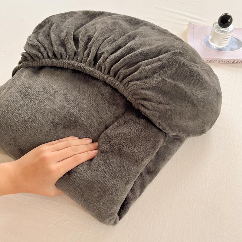 Мягкий плюшевый теплый чехол для матраса, зимний бархатный материал, простыня на резинке, утолщенный теплый чехол для матраса, несколько размеров