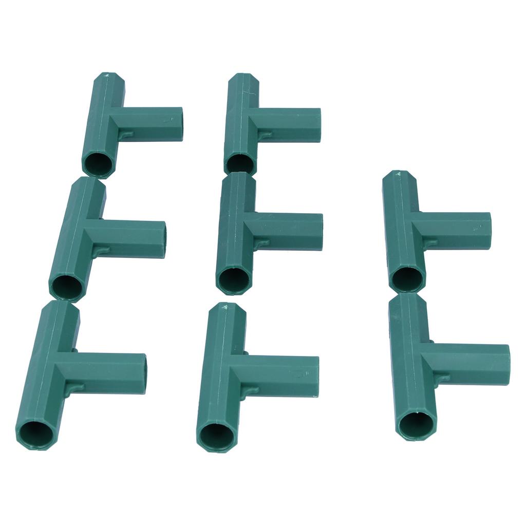 8Pcs T Shape Connector DIY Plant Stake Joint Tee Adapter for 16mm Garden Plant Support
