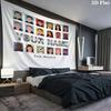 The Rookie Custom Name Wall Tapestry Aesthetic Wall Hanging Printed Fabric Blanket Decorative Tapestries For Bedroom Living Room Home Decor