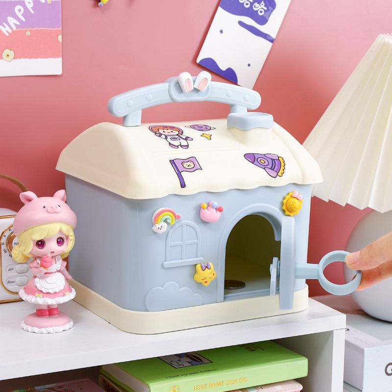 2023 Безопасная детская копилка с замком - Коробка для сбережений с односторонним доступом, Идеальный подарок для студента