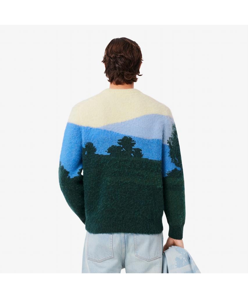 LACOSTE Men'S Holiday Jacquard Sweater Ah5945-55N 9Ik