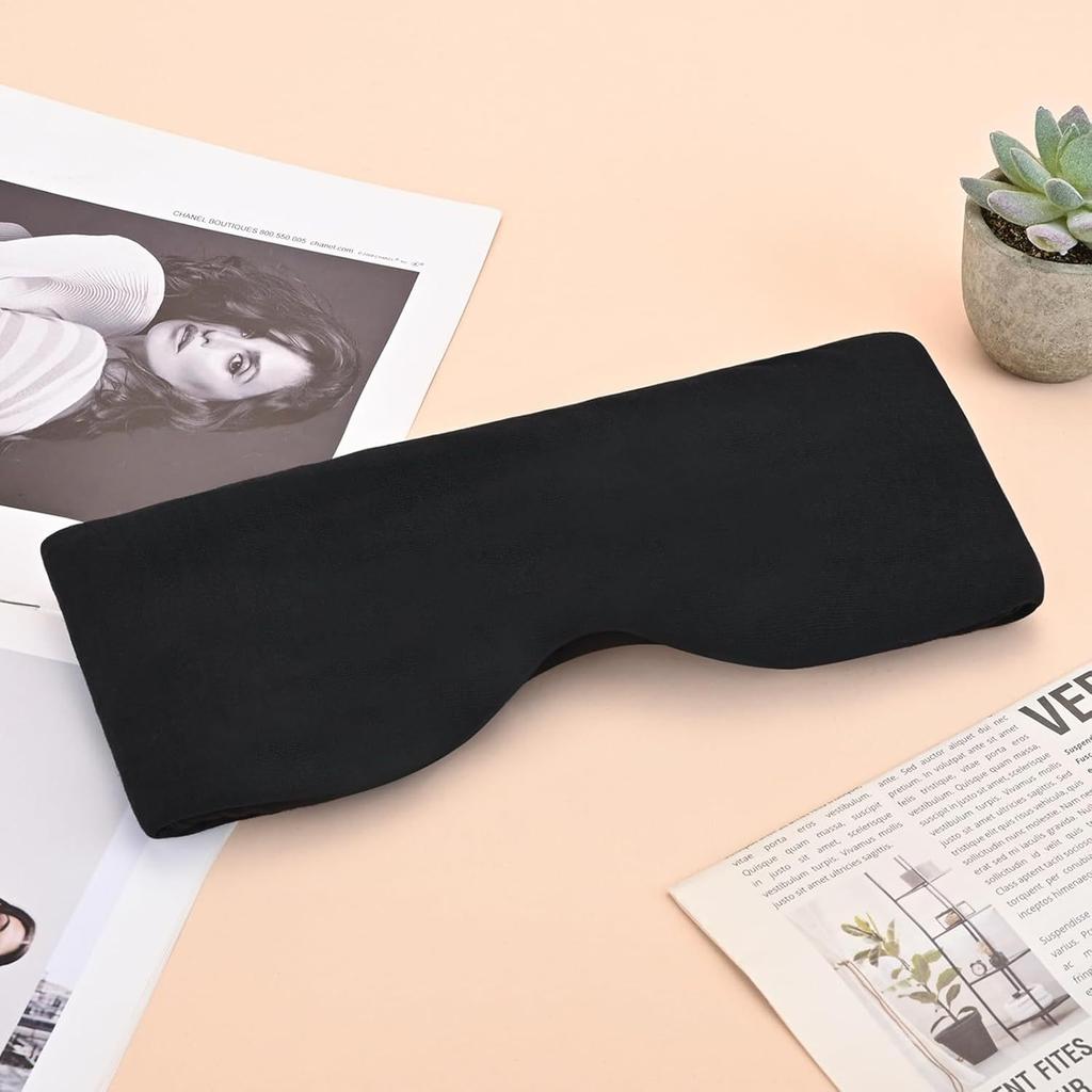 3D -Контур -Подушка для путешествий 100% Блэкаут Маска для сна с нулевым давлением на глаза Мягкий регулируемый дорожный аксессуар Самолет