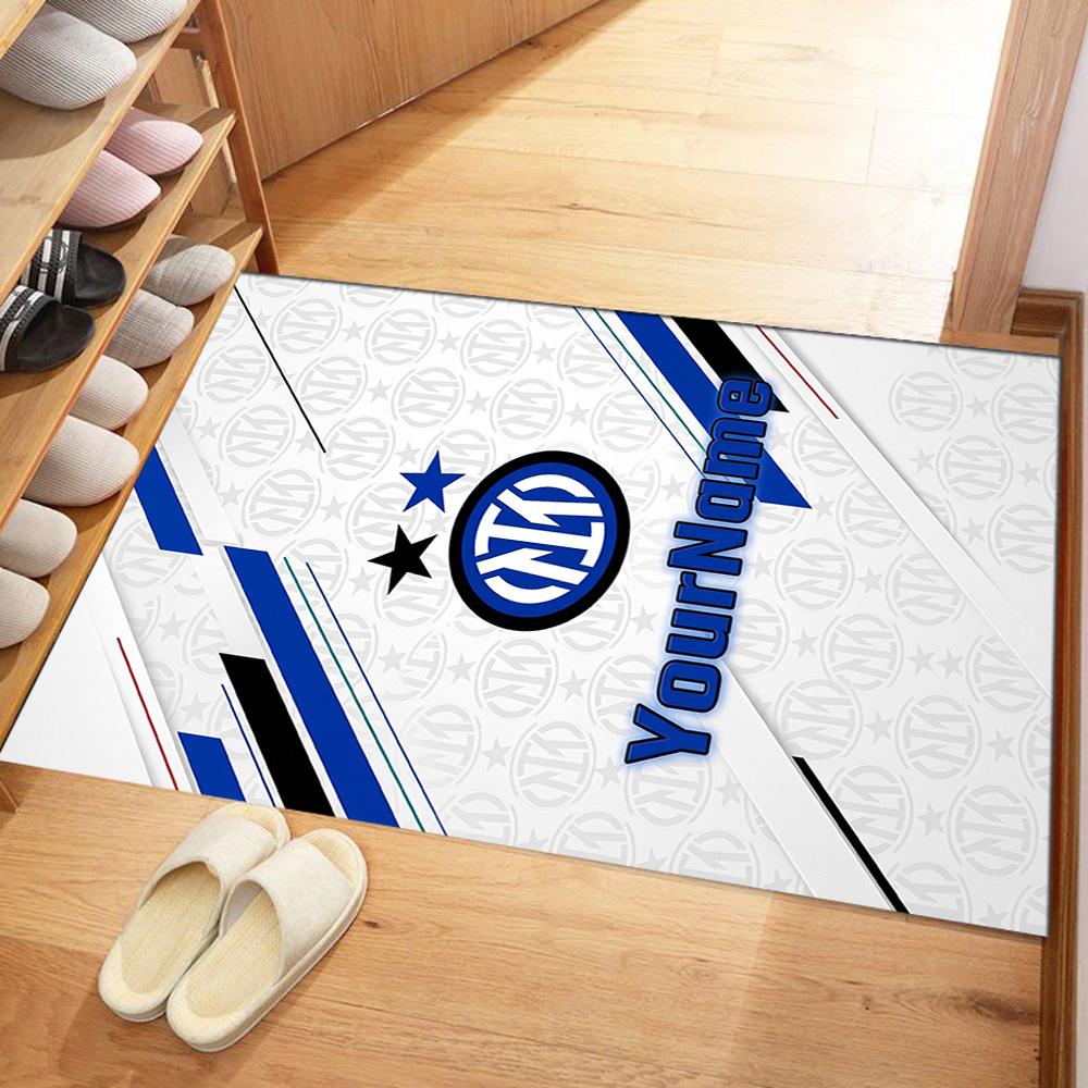 Inter Milan Personalized Name Floor Rug Office Rug Suitable for Decorate room Foyer Bedrooms Living Rooms Antislip Carpet Office home decor