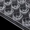 3D Chocolate Candy Bars Molds Tray Plastic Form Flowers Baking Pastry Tools