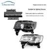Fits 2014-2018 Jeep Grand Cherokee: OEM Headlight Half Assembly with Low Beam Lighting