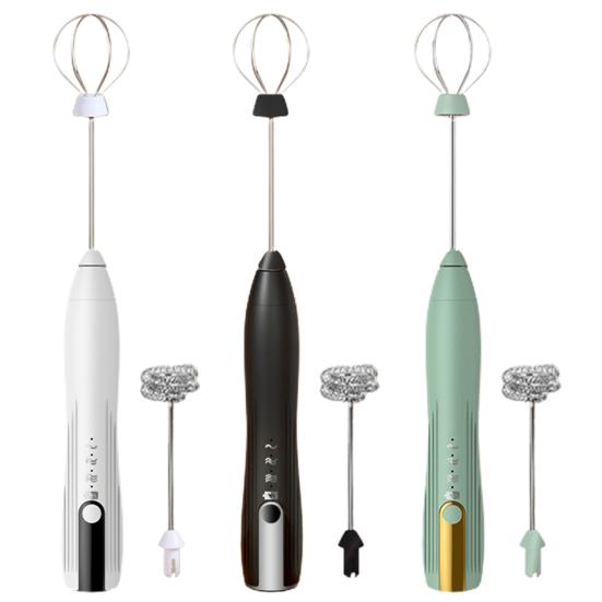 Мощный электрический вспениватель молока, высокоскоростной двигатель, ручной запуск одной кнопкой, ручной блендер для яиц, миксер для кофе, палочка, кухонный инструмент