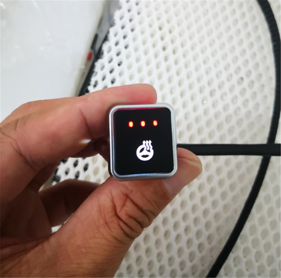 Грелка из углеродного волокна 18 Вт с 3 переключателями переключения передач для комплекта обогрева рулевого колеса автомобиля